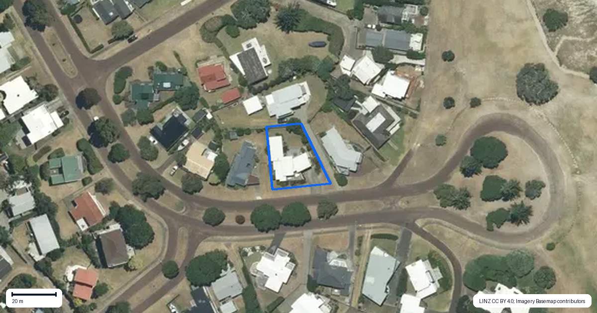 Property context map for 19 Mountain Vista Place, Pauanui