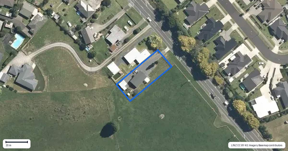 Property context map for 1224 Kihikihi Road, Te Awamutu