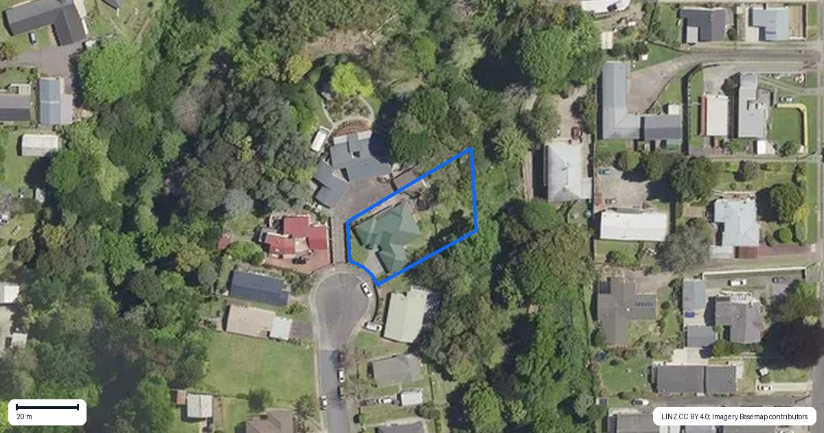 Property context map for 18 Norrie Street, Te Puke