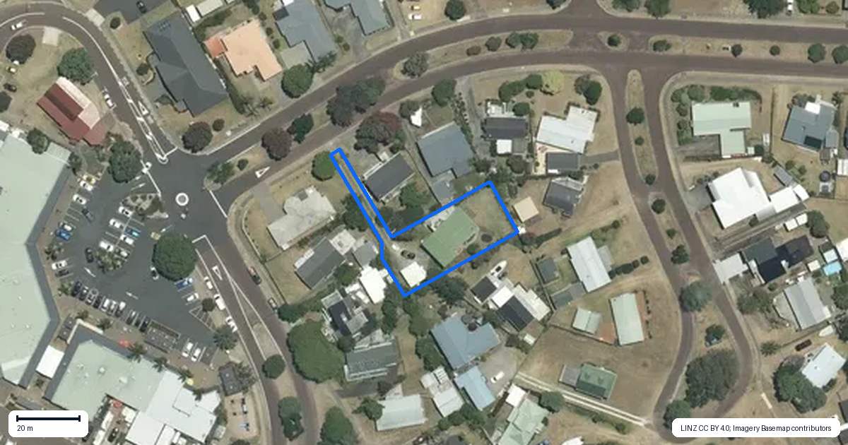 Property context map for 47 Jubilee Drive, Pauanui