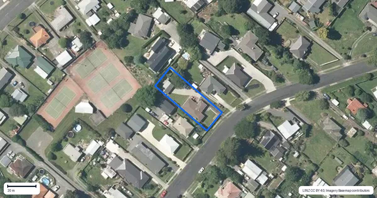 Property context map for 26 Station Street, Tirau