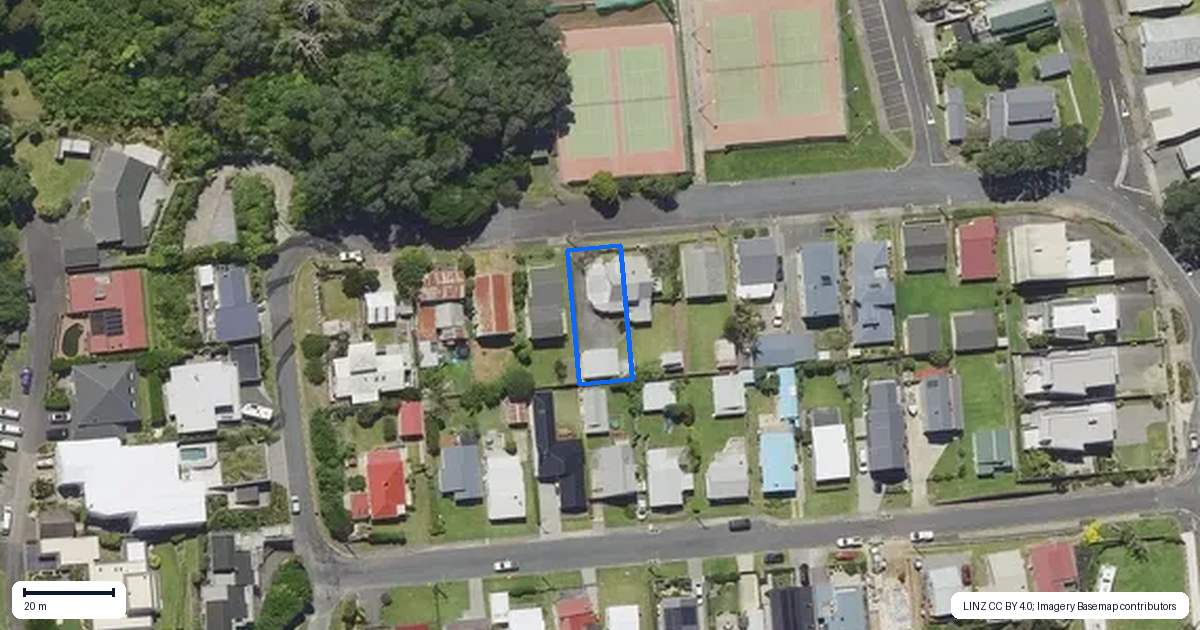 Property context map for 9 Seaview Road, Waihi Beach