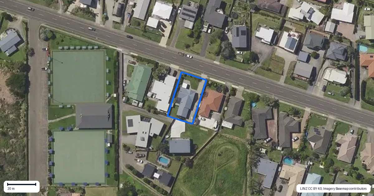 Property context map for 40 Harbour Road, Ohope