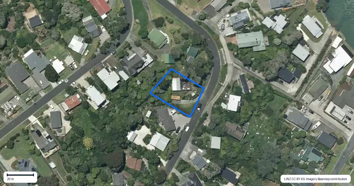 Property context map for 3 Cambrae Road, Raglan