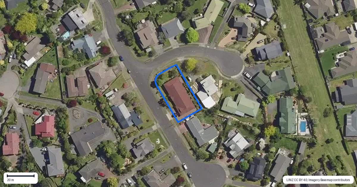Property context map for 12 Mark Place, Lynmore, Rotorua
