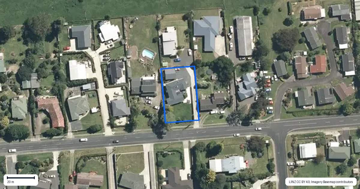 Property context map for 22 Herbert Street, Kihikihi, Te Awamutu