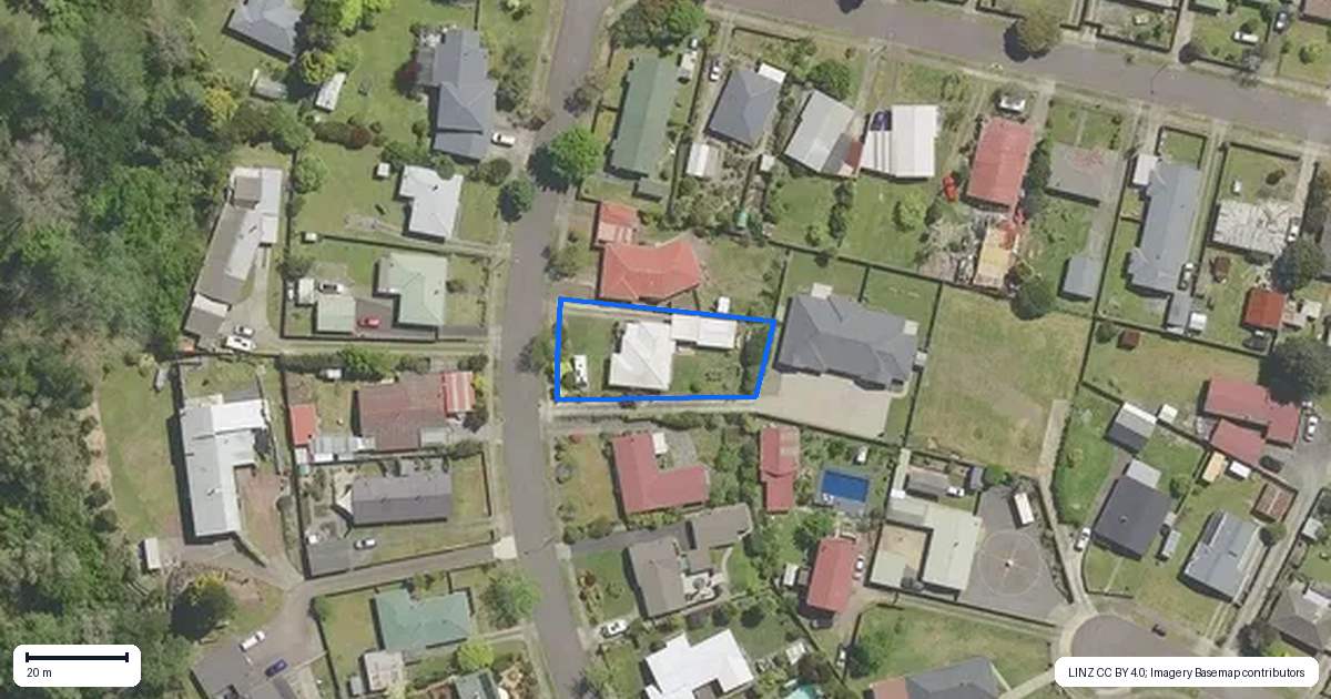 Property context map for 53 Bell Street, Kawerau