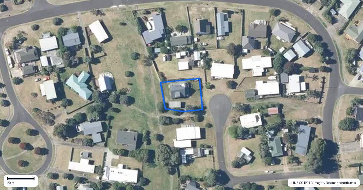 Property context map for 116 Manuka Place, Matarangi, Whitianga