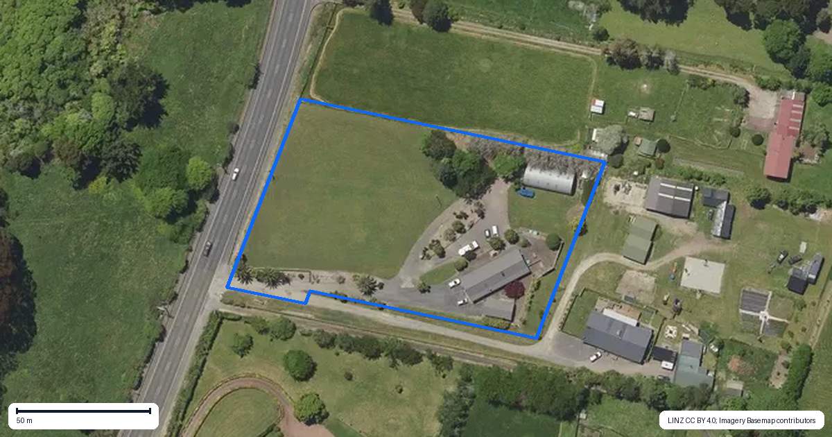 Property context map for 56 State Highway 33, Tikitere, Rotorua