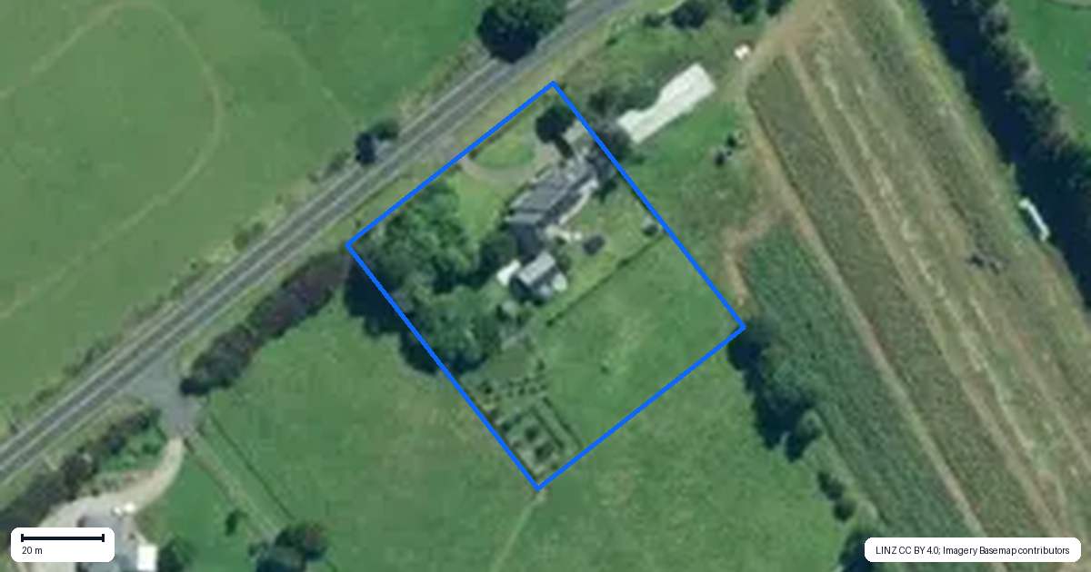 Property context map for 420 Mangatangi Road, Mangatangi, Mangatawhiri