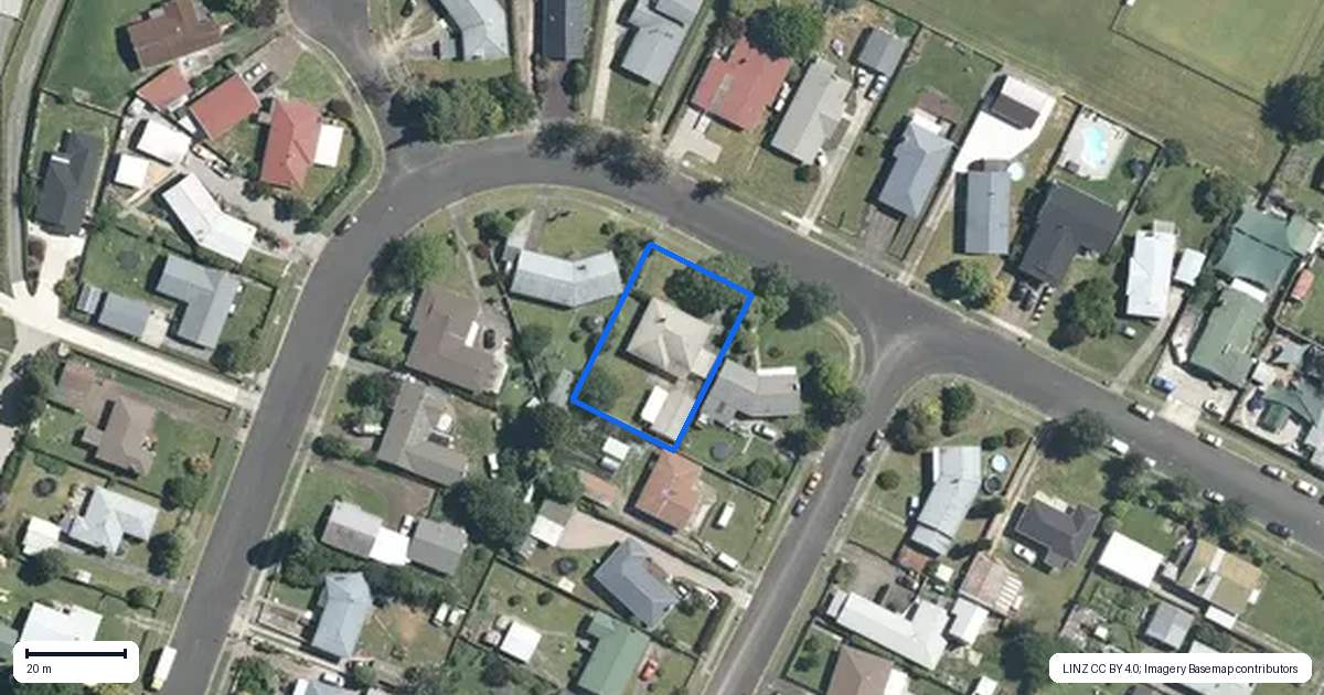 Property context map for 10 Sheffield Street, Matamata