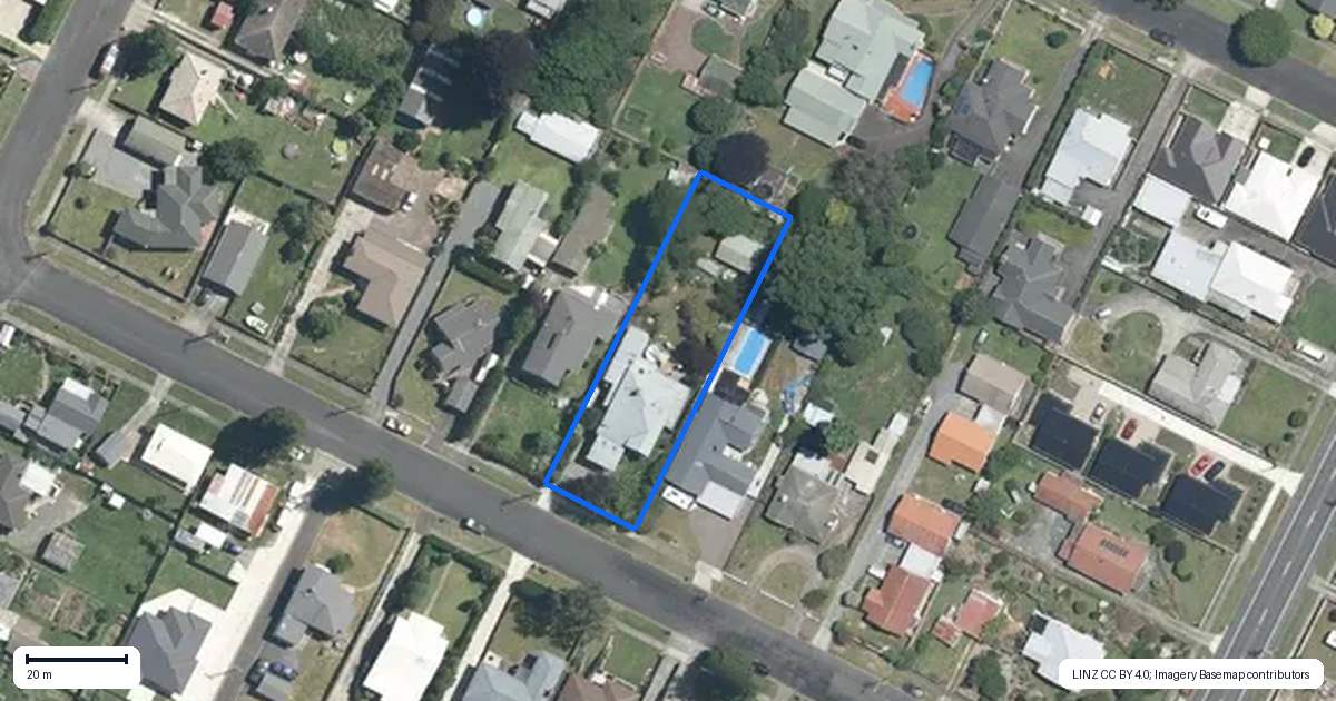 Property context map for 37 Elizabeth Street, Matamata
