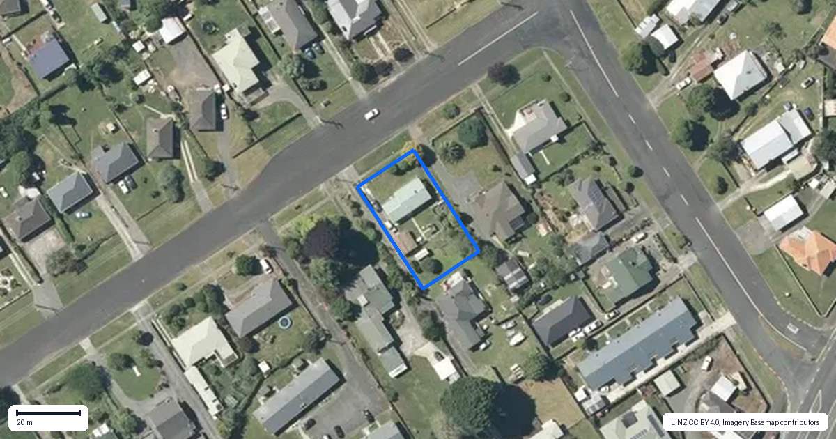 Property context map for 41 Marchant Street, Putaruru