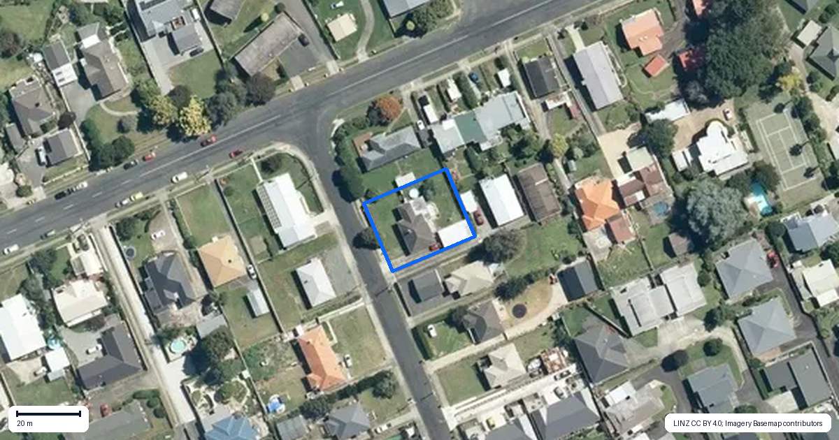 Property context map for 27 Princess Street, Te Awamutu