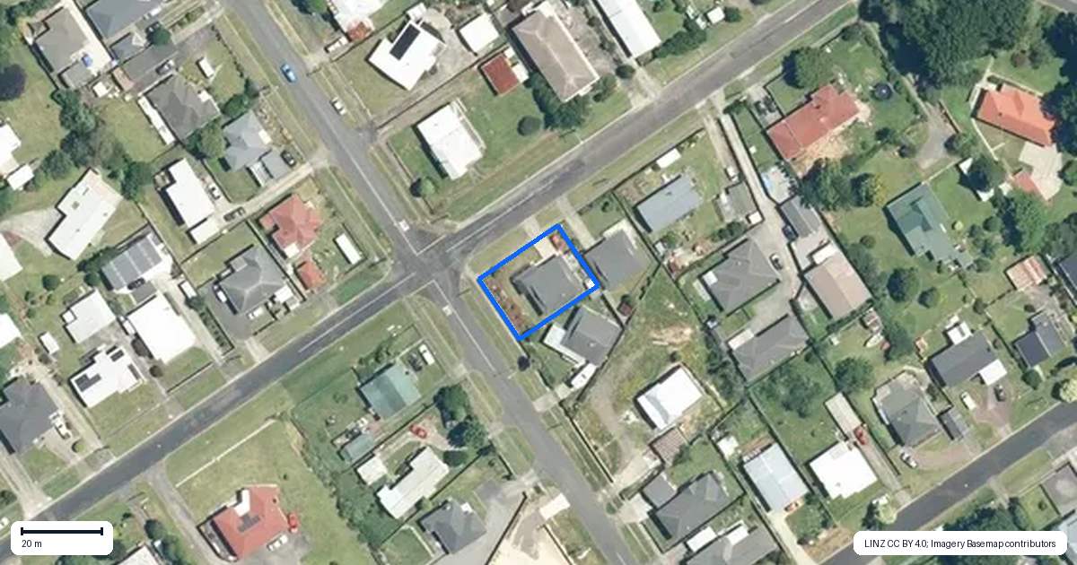 Property context map for 10 Christensen Street, Waihi