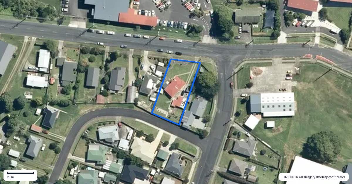 Property context map for 331 Factory Road, Te Awamutu