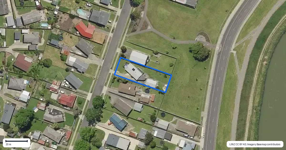 Property context map for 24 Rata Avenue, Edgecumbe