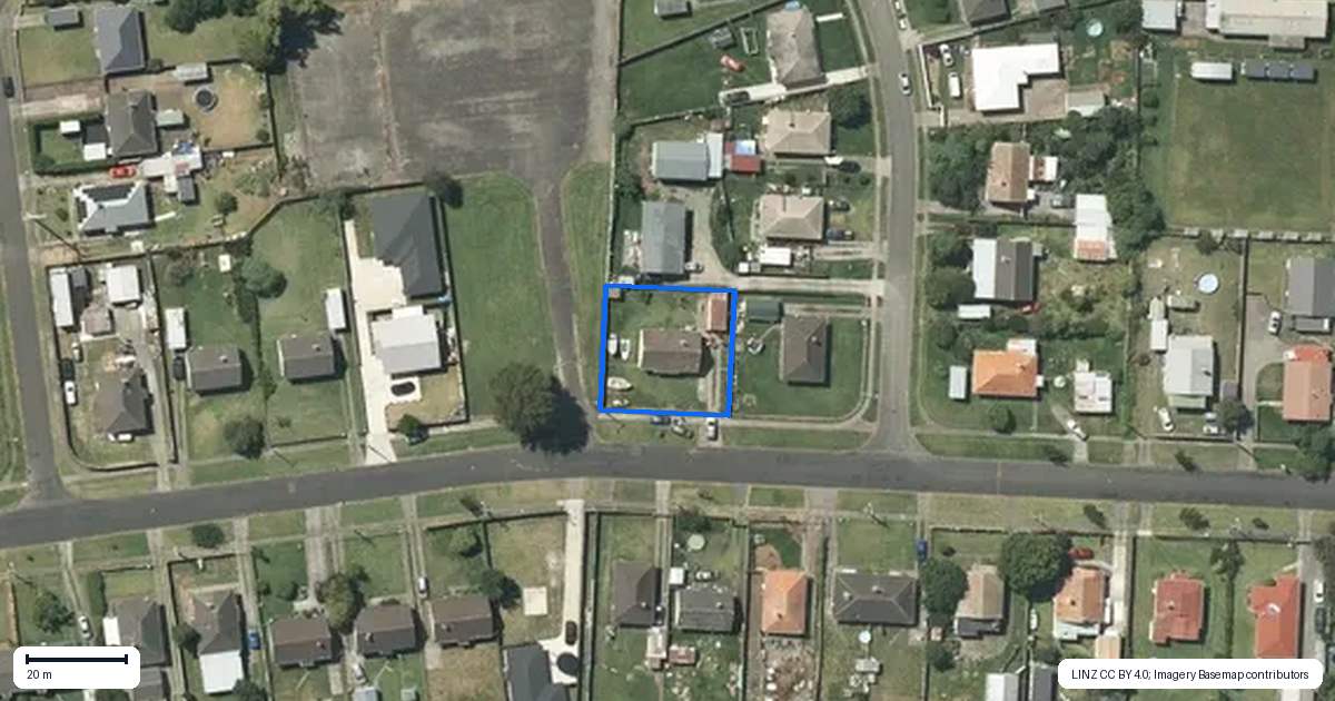 Property context map for 12 Semple Street, Huntly
