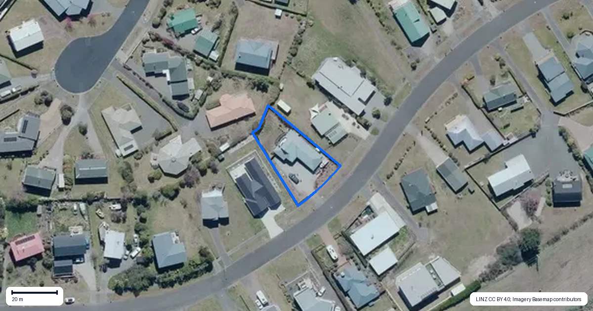 Property context map for 50 Kahotea Drive, Motuoapa