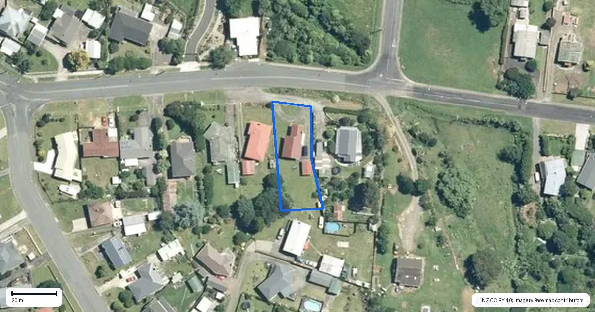 Property context map for 31A Aorangi Road, Paeroa