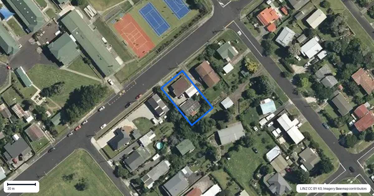 Property context map for 11A Ema Street, Te Aroha