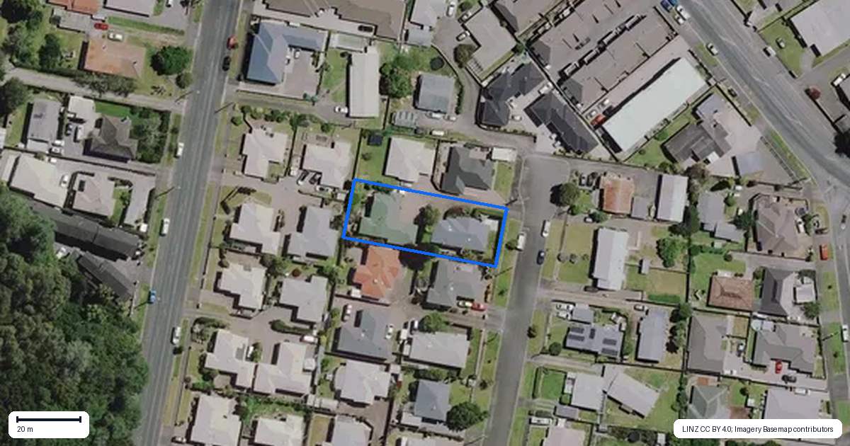 Property context map for 9B Short Street, Claudelands, Hamilton