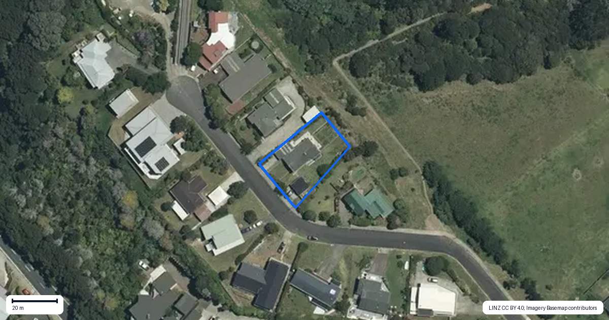 Property context map for 17 Harbour Lights Terrace, Whitianga
