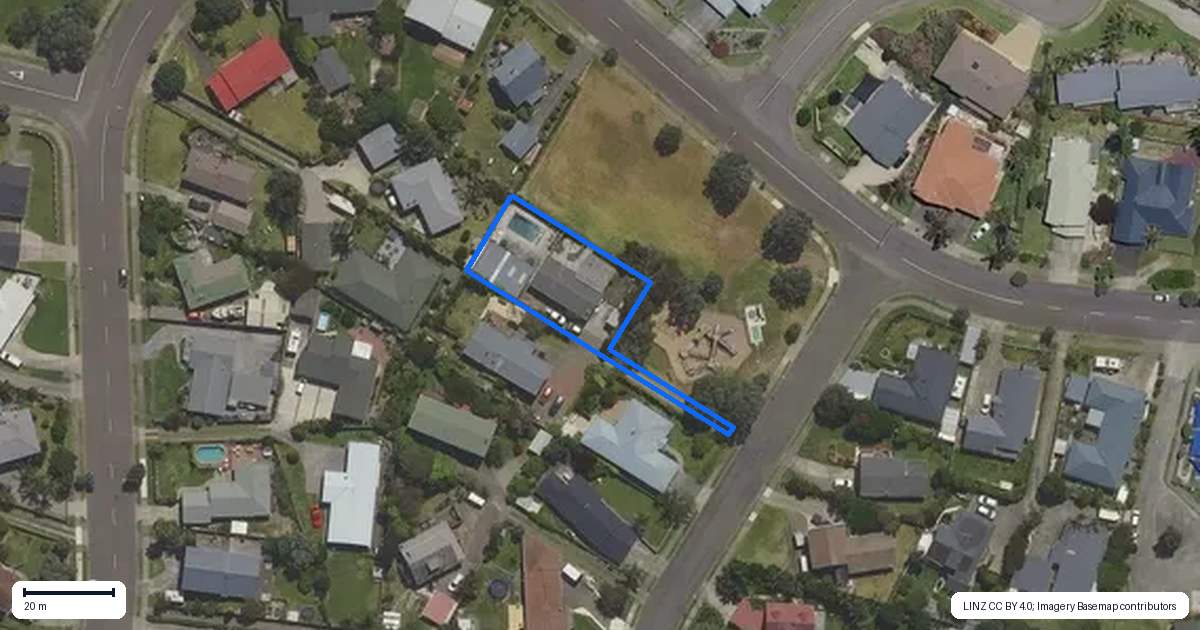 Property context map for 4 The Glebe, Coastlands, Whakatane