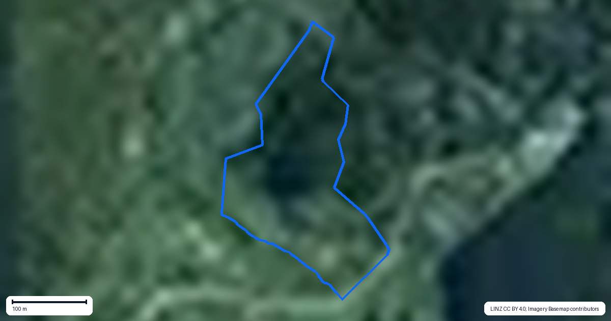 Property context map for 846 Old Mountain Road, Waitetuna, Raglan