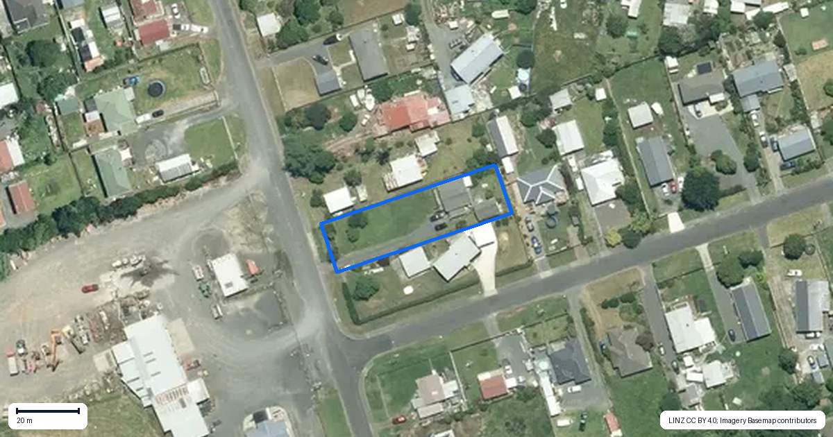 Property context map for 9 Rimu Street, Kerepehi, Paeroa
