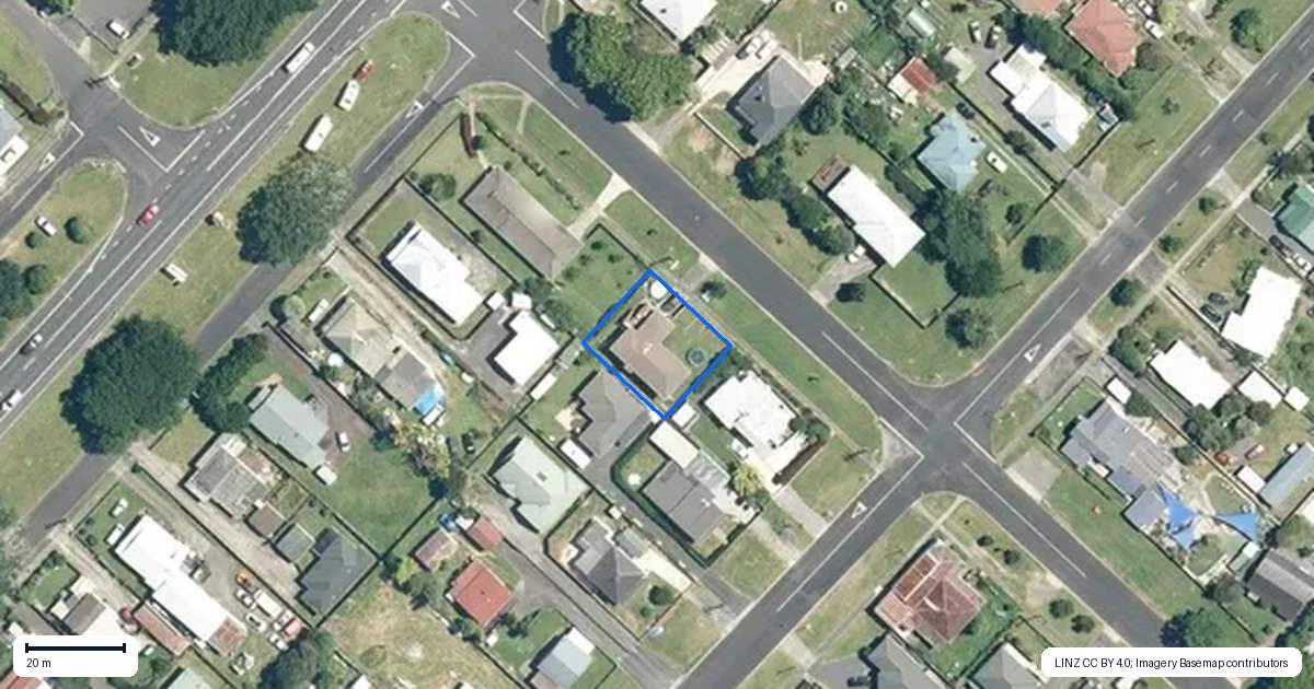 Property context map for 8 Wrigley Street, Waihi