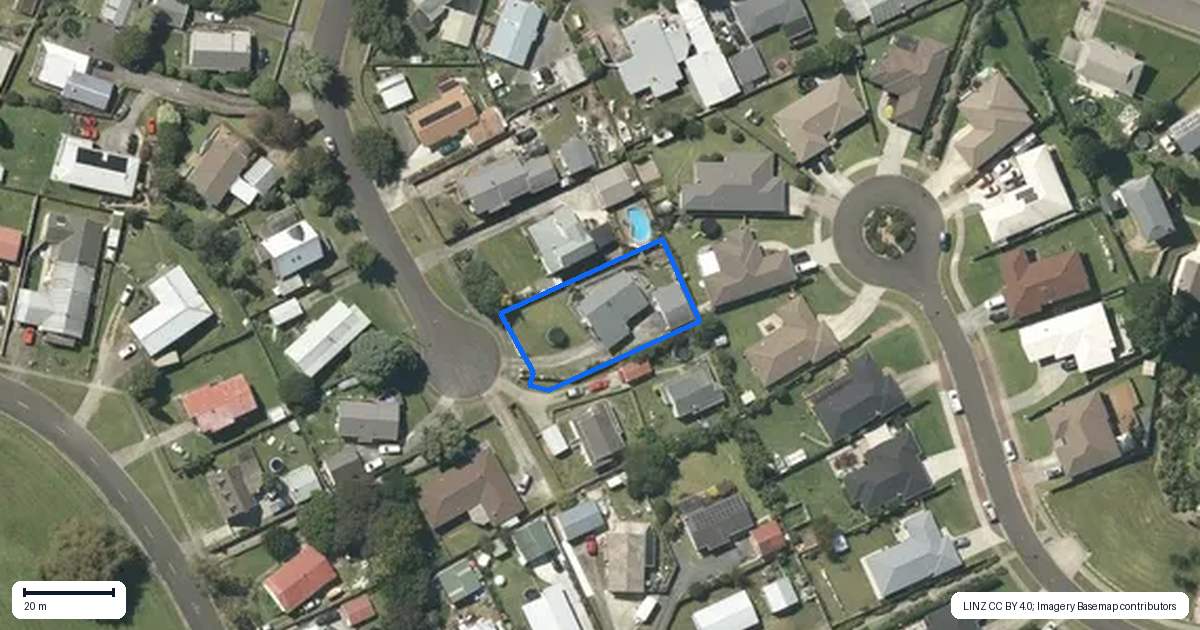 Property context map for 4 Latta Place, Ngaruawahia
