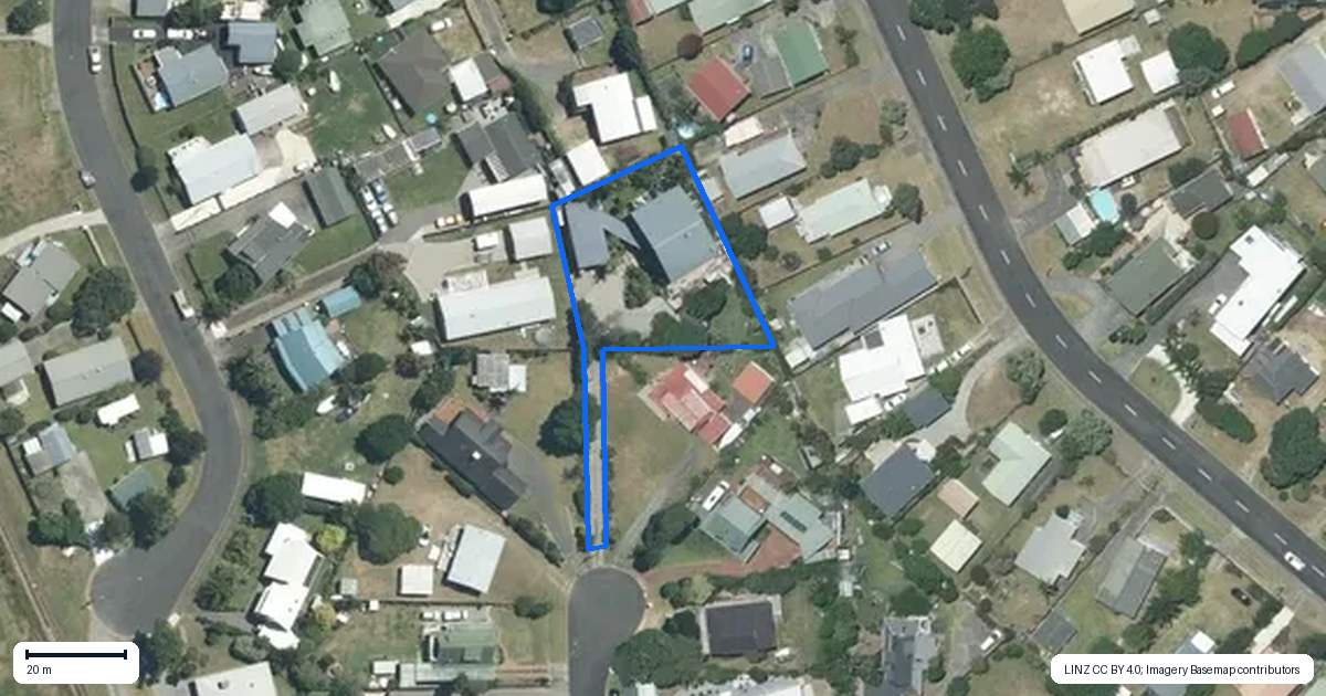 Property context map for 118 Brook Place, Whangamata