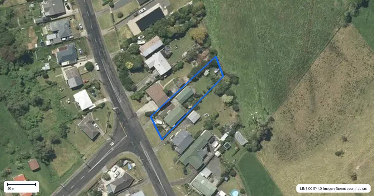 Property context map for 186 Russell Road, Huntly