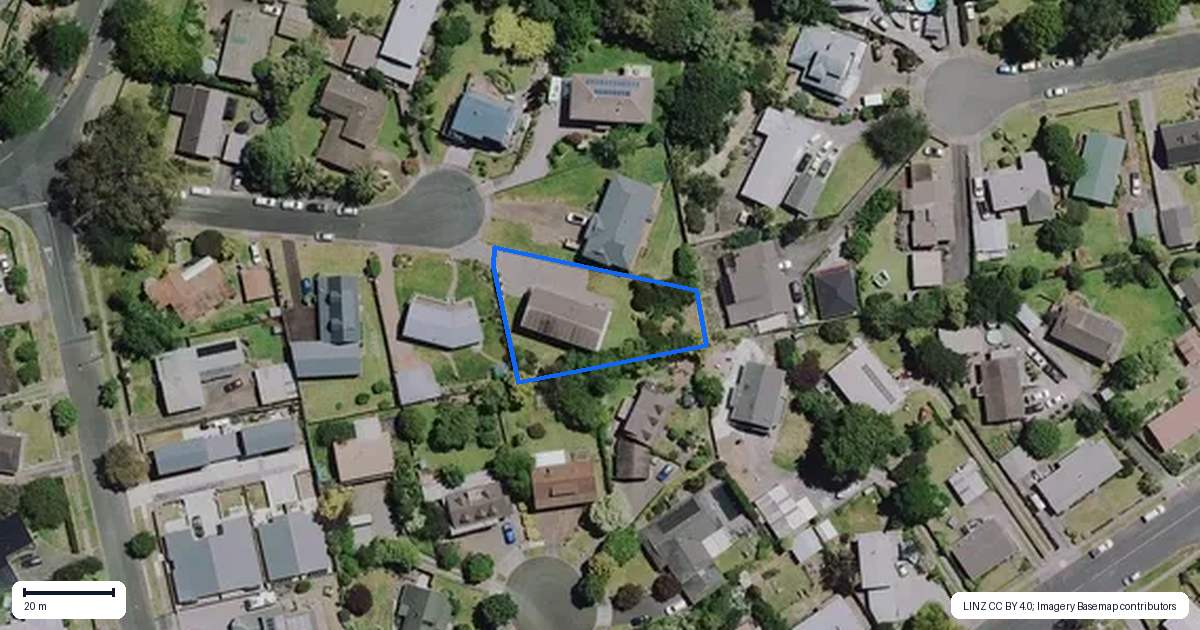 Property context map for 8 Titoki Place, Pukete, Hamilton