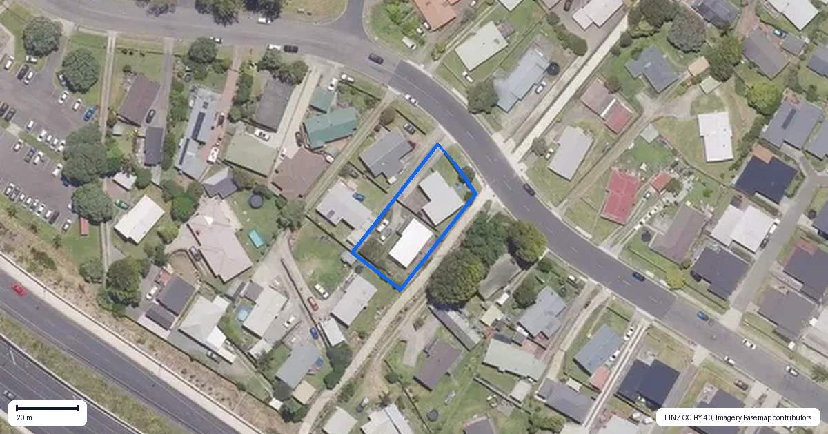 Property context map for 109 Eversham Road, Mount Maunganui