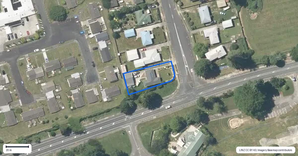 Property context map for 160 Elizabeth Drive, Tokoroa