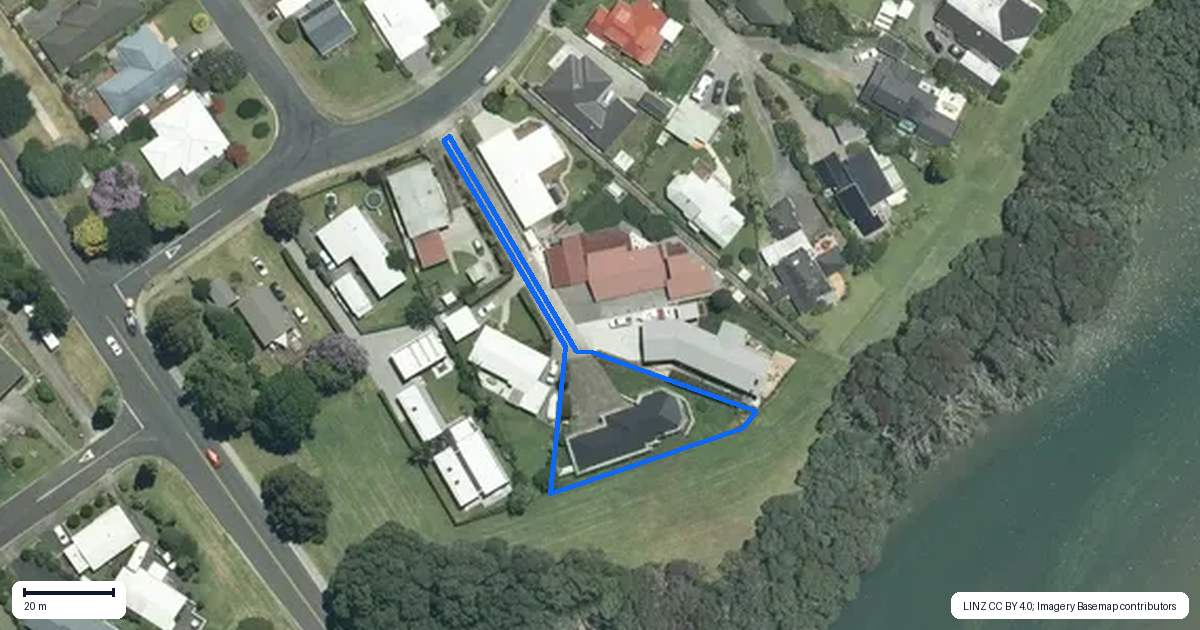 Property context map for 111 Moana Anu Anu Avenue, Whangamata