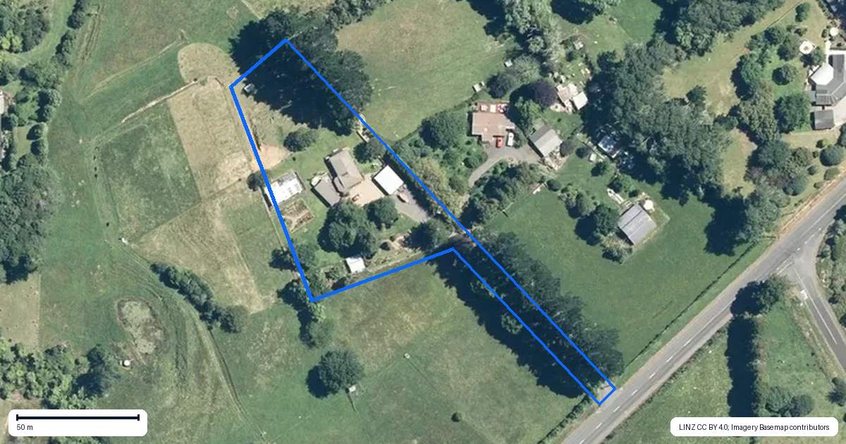 Property context map for 45A Pukekauri Road, Waikino, Waihi