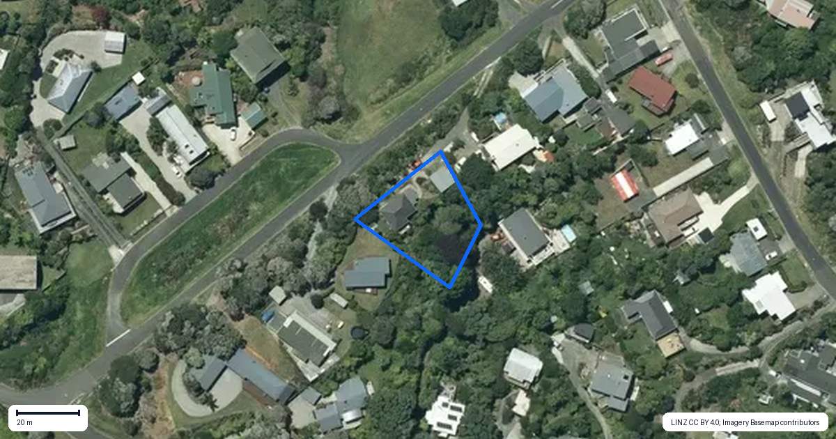 Property context map for 6 Tutchen Avenue, Raglan