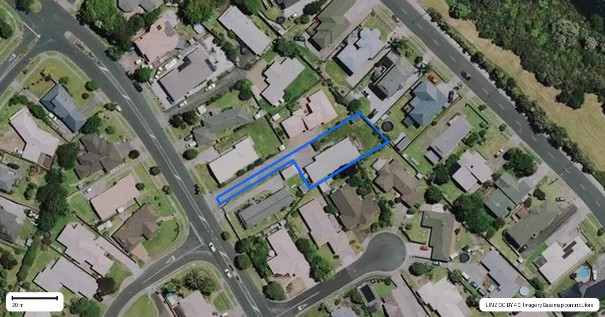 Property context map for 23 Moreland Avenue, Pukete, Hamilton
