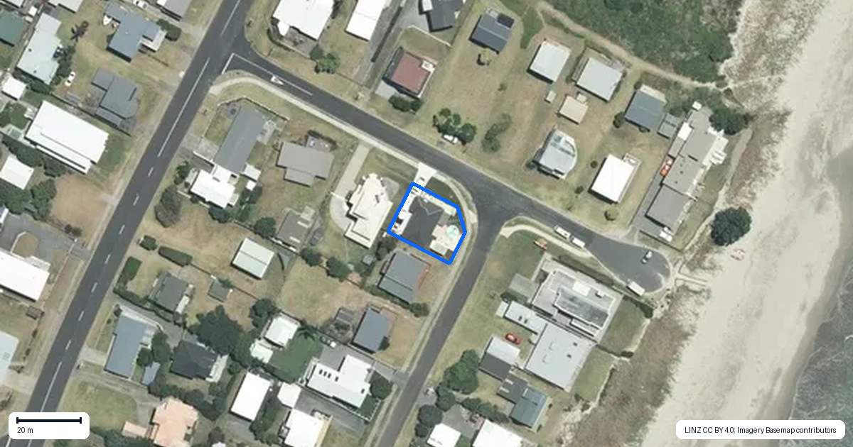 Property context map for 137B Tangaroa Road, Whangamata