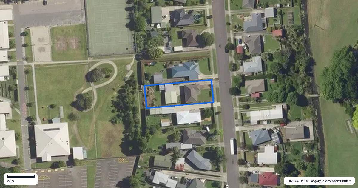 Property context map for 48 Lord Cobham Avenue, Whakatane
