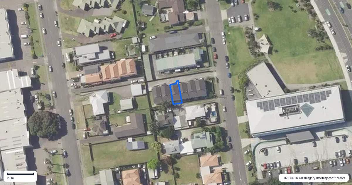 Property context map for 22D Miro Street, Mount Maunganui