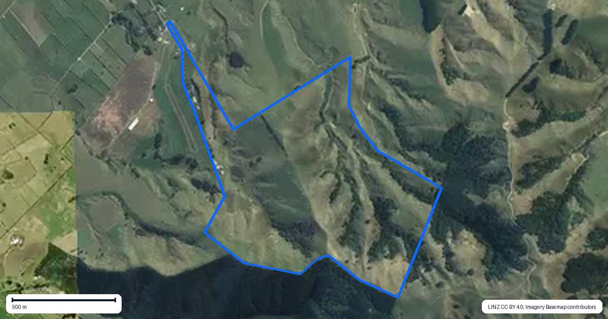 Property context map for 363 Grice Road, Rotoorangi, Cambridge