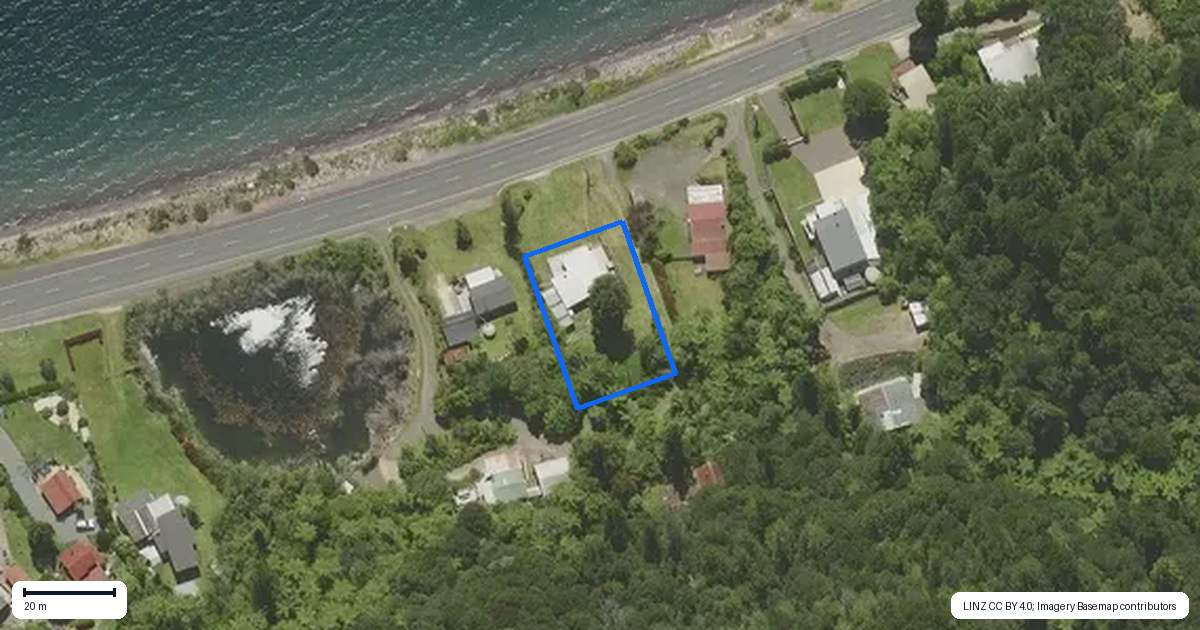 Property context map for 525 State Highway 30, Lake Rotoma, Rotorua