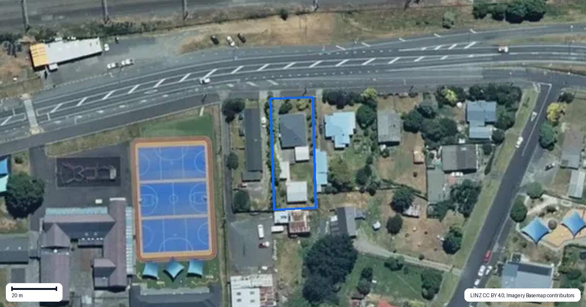 Property context map for 185 Hakiaha Street, Taumarunui