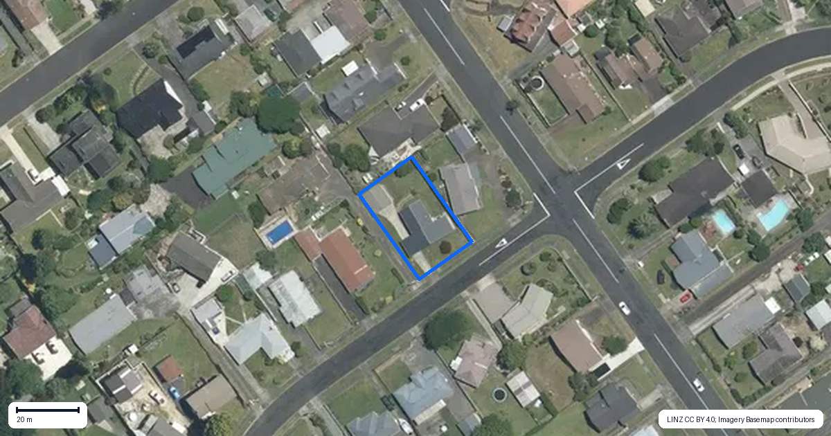 Property context map for 23 Williams Avenue, Morrinsville