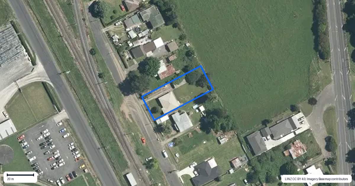Property context map for 14 Casey Street, Waharoa