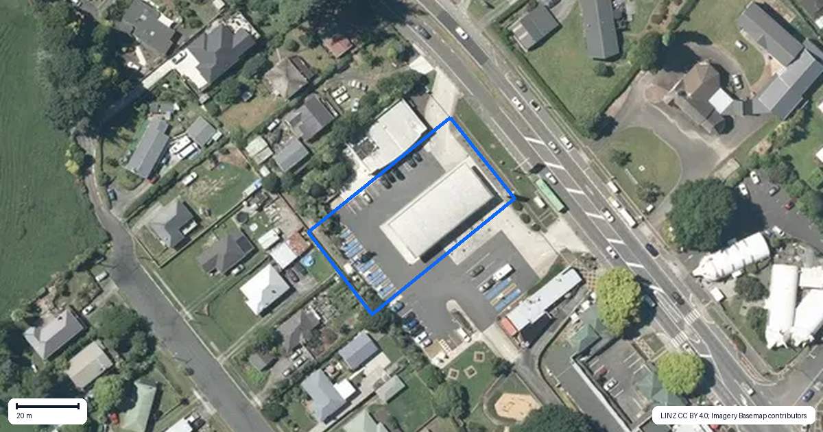 Property context map for 68 Main Road, Tirau